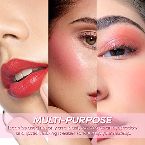 Kyda Liquid Blush, Natural Matte Finish Looking, Dewy Cheek Tint, Moisturizing Lightweight Blendable Feel, Soft Cream Face Blush, By Ownest Beauty-Cool Pink #TOP2