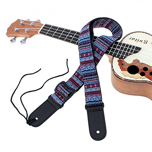 CZDYUF Sangle De Guitare Ukulélé Réglable 75-130 Cm Sangle De Guitare en Cuir De Coton De Style Bohème - Les Beatles, Paul McCartney, John Lennon, RIngo Starr, George Harrison CZDYUF Sangle De Guitare Ukulélé Réglable 75-130 Cm Sangle De Guitare en Cuir De Coton De Style Bohème – Image 5