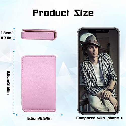 Waylipun Business Card Holder, PU Leather Business Card Case - Image 4