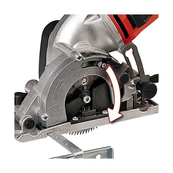 Einhell Mini-Handkreissägen Set TC-CS 860 (450 W, max. 23 mm, Sägeblatt Ø 85 mm, Absaugadapter, Parallelanschlag, 2… – Bild 5