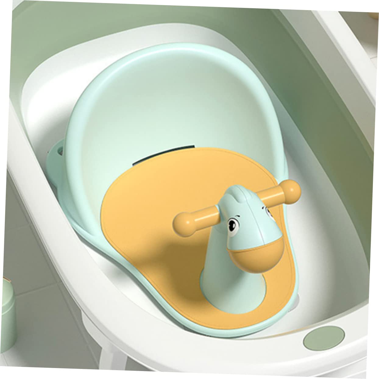 VALICLUD Babybadewannensitz mit Saugnäpfen für Sicheres Baden Leicht zu Verstauen und Stabil für Junge Mädchen und Kleinkinder Badewanne oder Dusche