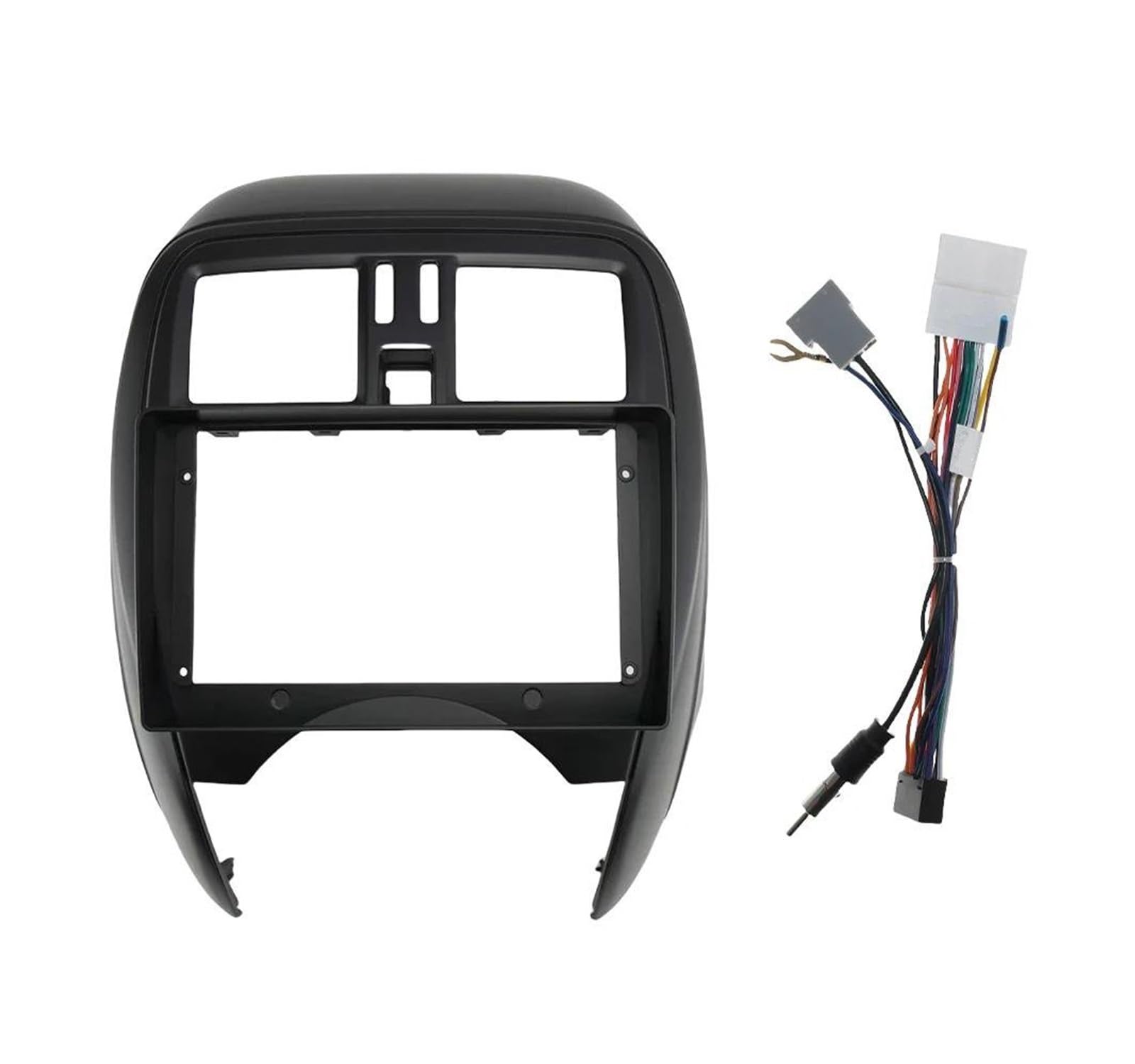 Kit Pannello Montaggio Cruscotto Autoradio 9 Pollici Per March Per Micra K13 2010-2016 Pannello controllo(1 Set 2013-2016)