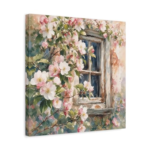 Toile fleurs de cerisier rose pour créer une ambiance zen de chambre