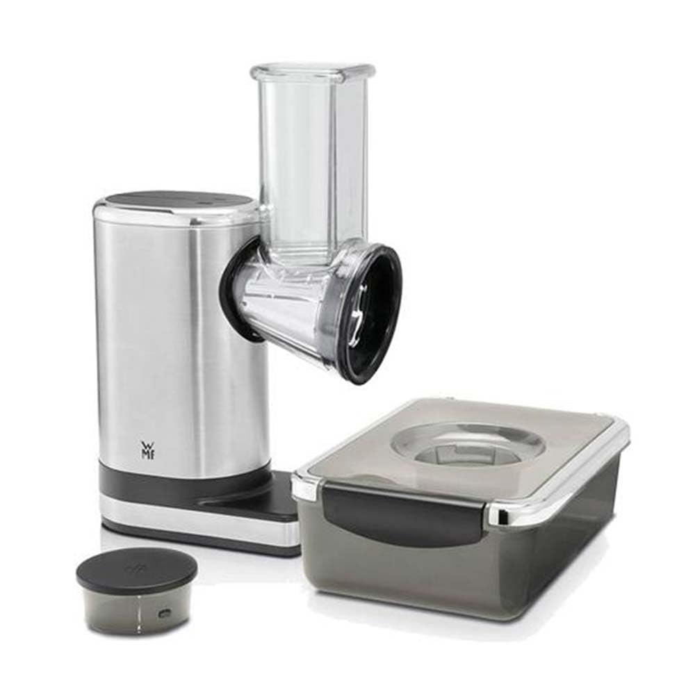 WMF Découpe légumes, 0.3 L, 65 W, Inox 18/10 Cromargan, 2 lames inox, Bol Tritan sans BPA, KITCHENminis 0416400011