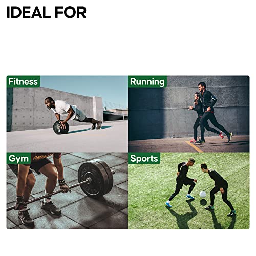 DANISH ENDURANCE Compressiebroek voor heren, set van 2, lange workout tights met zakken, sneldrogende sportlegging, sportbroek voor hardlopen en training, etiketvrij, zwart, grijs - Image 5