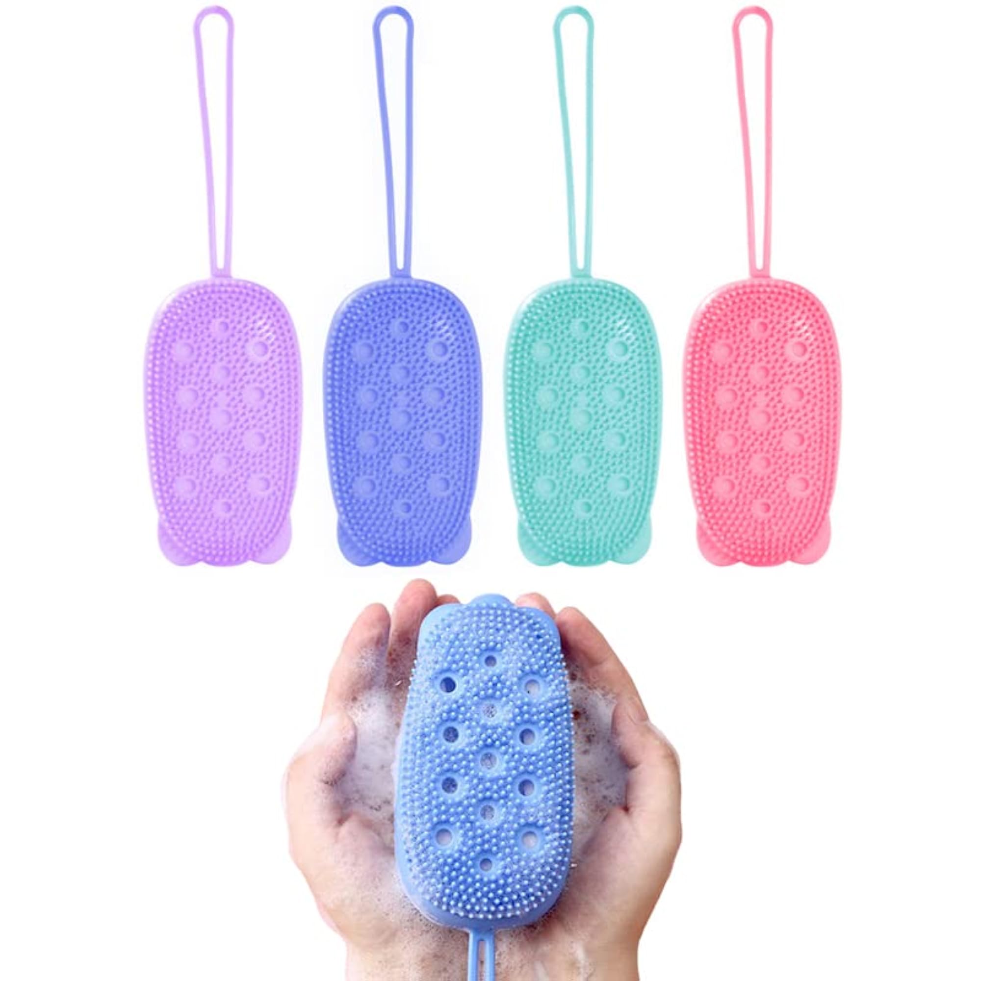 Silicone Bubble Bath Brush for Soft Rubbing Massage