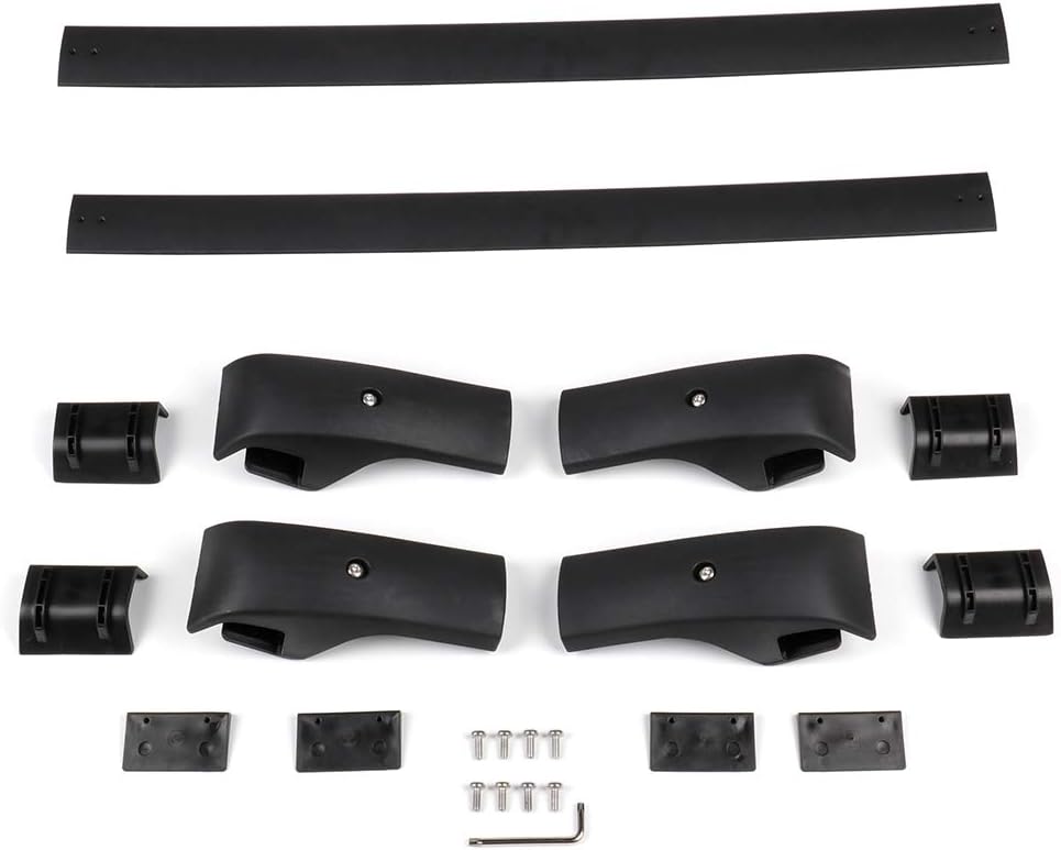 ROADFAR Roof Rack Cross Bars for for Jeep Cherokee 2014-2019, Aluminum Crossbars Matte Black for Bike Luggage Rack Kayak Snowboard(Only Fit Models with Existing Roof Rails)
