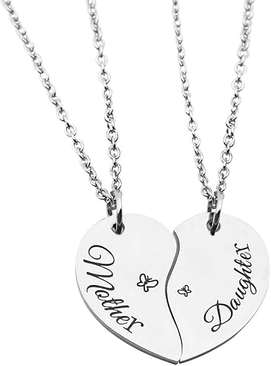 seensea Mother Daughter Pendant Heart 