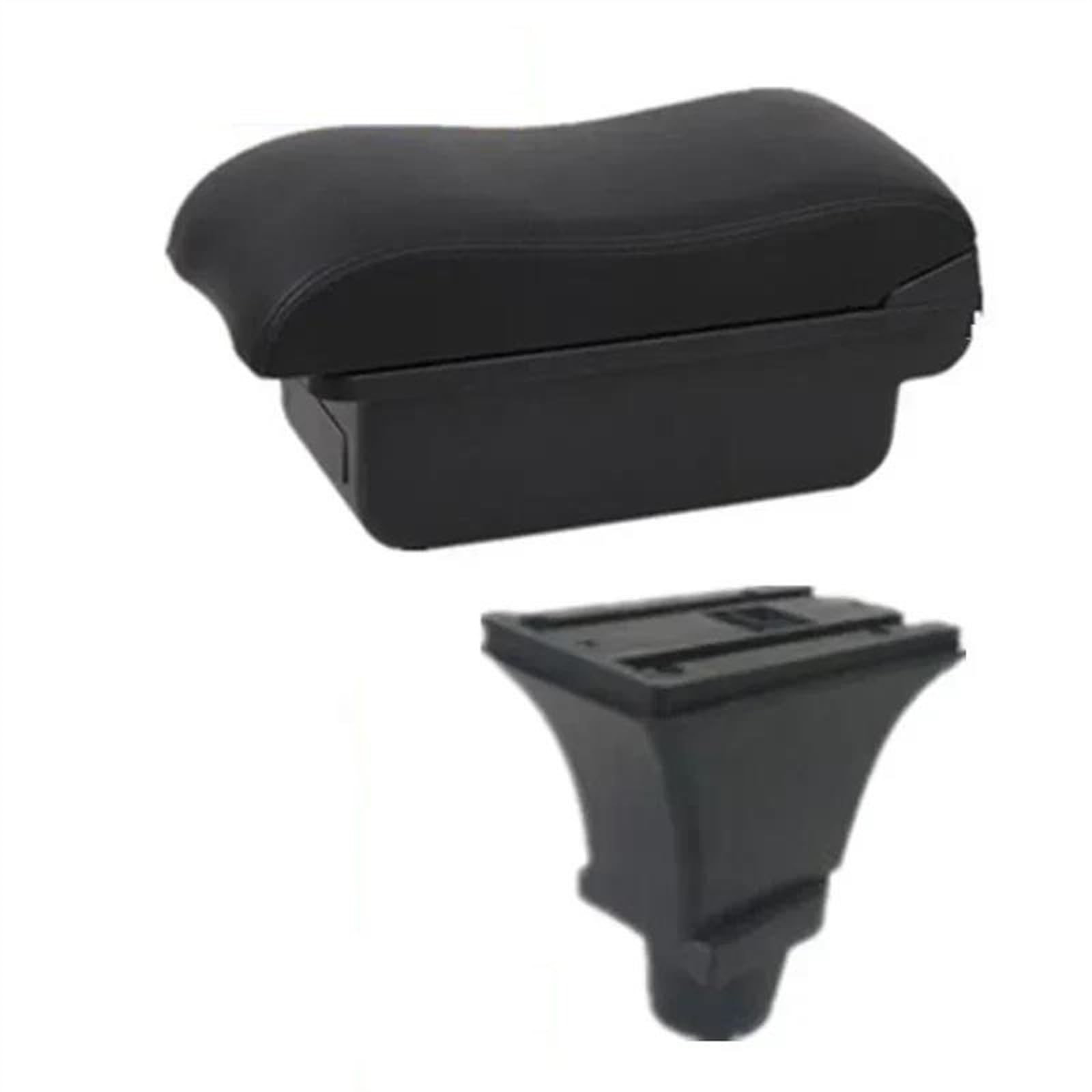 NMJLQW Storage Rack Car Armrest Box Central Storage Box Dedicated Retrofit With USB Car Accessories For Aygo(A2 black line No USB)