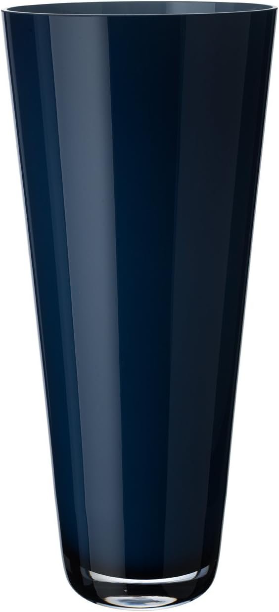 Amazon.de Villeroy und Boch Verso Große Vase Midnight Sky, 38 cm, Glas, Blau