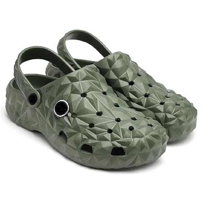Image of Men's Everyday Use Mules Eva Clogs Slip-On Classic Flexible Casual Anti-Skid Clogs Shoes Adjustable Back Strap