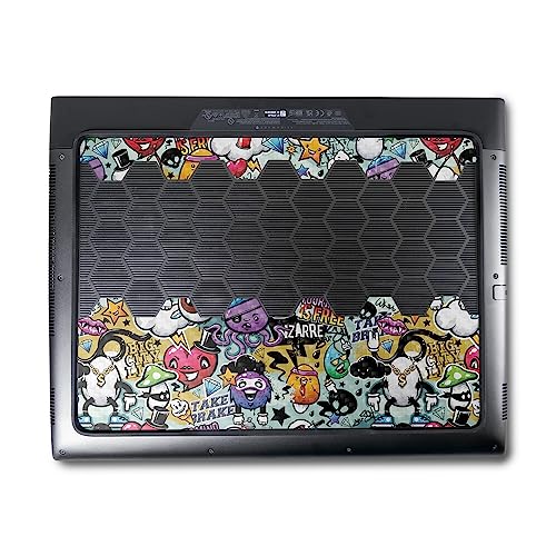 Image of MightySkins Carbon Fiber Skin Compatible with Alienware M18 R1 (2023) Full Wrap Kit - Oddballs | Protective, Durable Textured Carbon Fiber Finish | Easy to Apply & Change Styles | Made in The USA