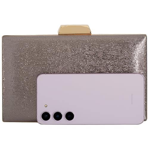 Image of JNB Women's Metallic Material Hard Case Evening Party Clutch