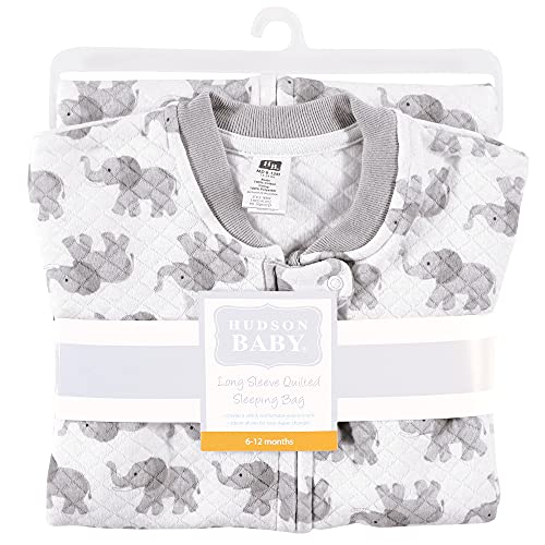 Image of Hudson Baby Unisex Baby Premium Quilted Long Sleeve Sleeping Bag and Wearable Blanket