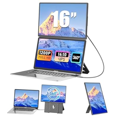 Monitor Portátil 16" IPS 1200P - Extensor de Pantalla para Portátil Ultra Delgado para Laptops 13-17.3", Compatible con Mac/Windows/Chrome, Pantalla Portatil Configuración Dual para Trabajo y Gaming. | Ya disponible en tu tienda friki favorita! En mundofriki.es! Monitor Portátil 16" IPS 1200P - Extensor de Pantalla para Portátil Ultra Delgado para Laptops 13-17.3", Compatible con Mac/Windows/Chrome, Pantalla Portatil Configuración Dual para Trabajo y Gaming. | Ya disponible en tu tienda friki favorita! En mundofriki.es!