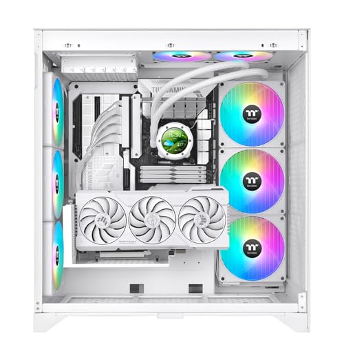 Image of Thermaltake TH420 V2 Ultra EX ARGB AIO Cooler /Snow /Water Block 2.1 inch LCD /Fan 140 * 3 /Magnetic Quick Connection /MB ARGB Sync Control /LCD Software Control /CL-W428-PL14SW-A