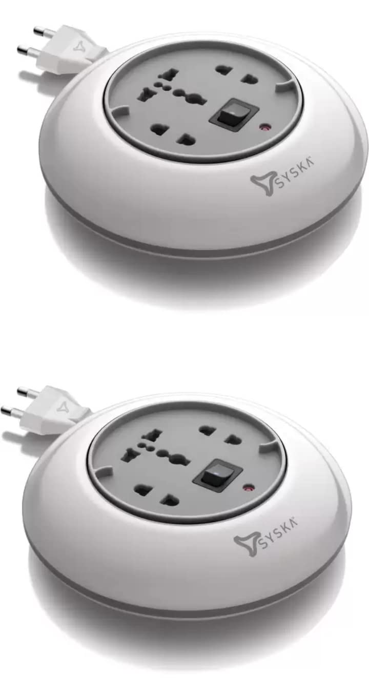 Home appliances Computer Accessories Power Wheel Extension Board with 4 Meter Long Cord, & Universal Socket Packing of 2 pcs.