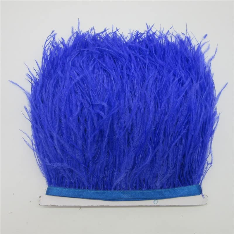Ruban de plumes d'autruche colorées galon frangé de 10-15 cm couture artisanat