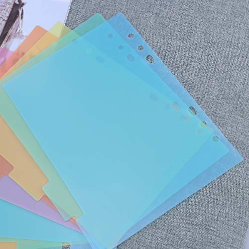 TOYANDONA 2 peças divisórias de página de índice, práticas, coloridas, duráveis, fichas, índice, pág