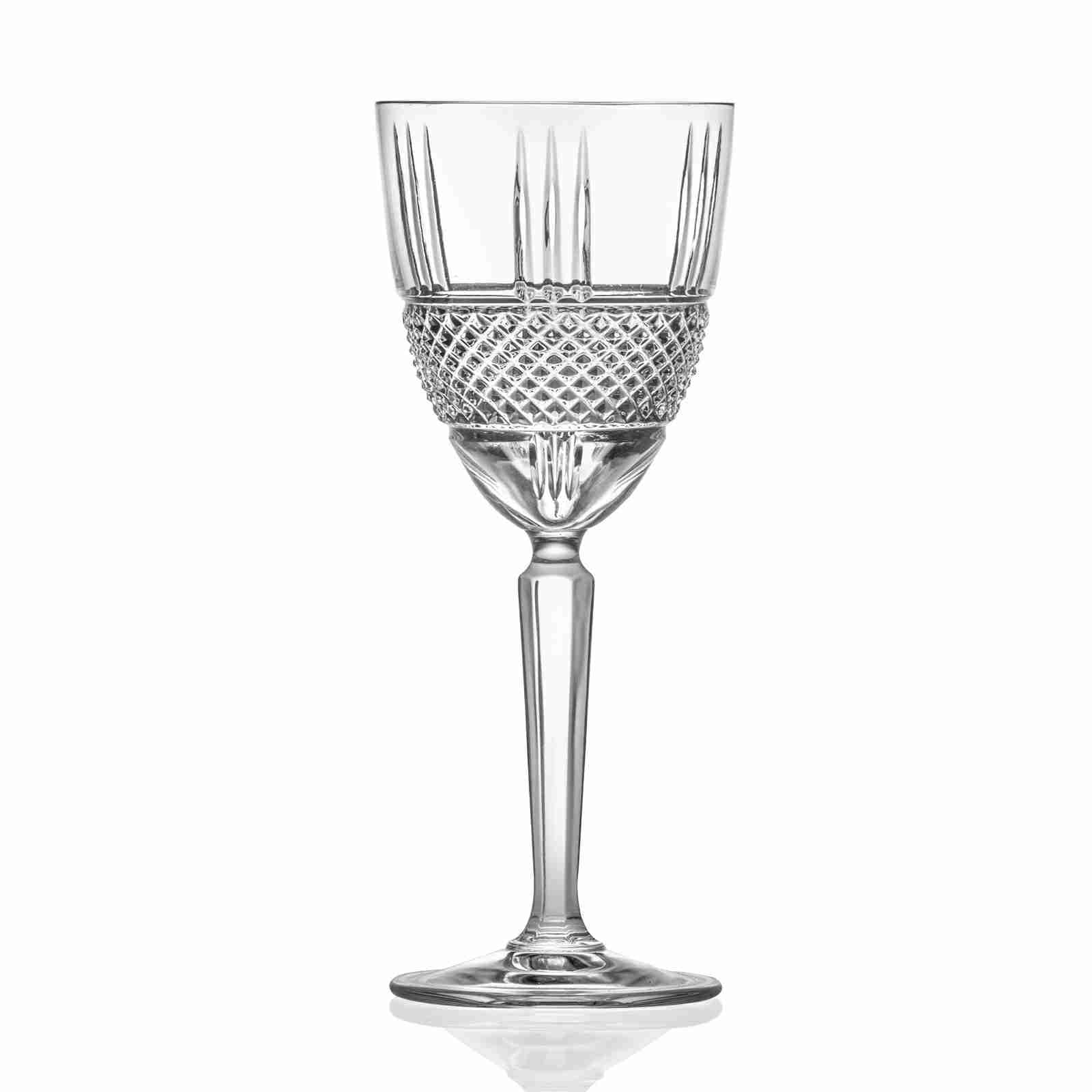 RCR Brillante Red Wine Glasses, 230 ml, Set of 6