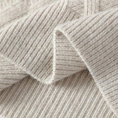 Mens Cable Knit Sweater Casual Crew Neck Long Sleeve Knitted Pullovers Twist Textured Fall Winter Sweaters Jumper3