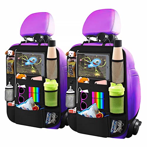 ONE PIX Backseat Car Organizer with 12" Tablet Holder and 11 Pockets 2