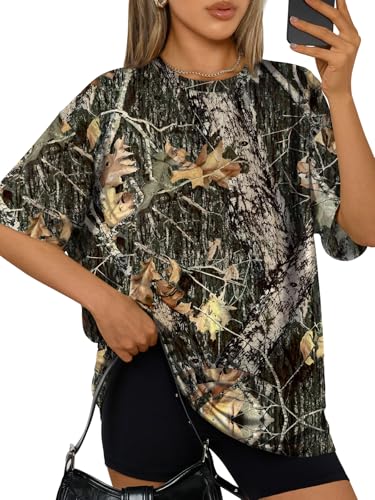 Image of Trendy Queen Womens Oversized T-Shirts Short Sleeves Workout Tops | Casual Summer Gym Tees Plus Size Fashion Clothes 2026