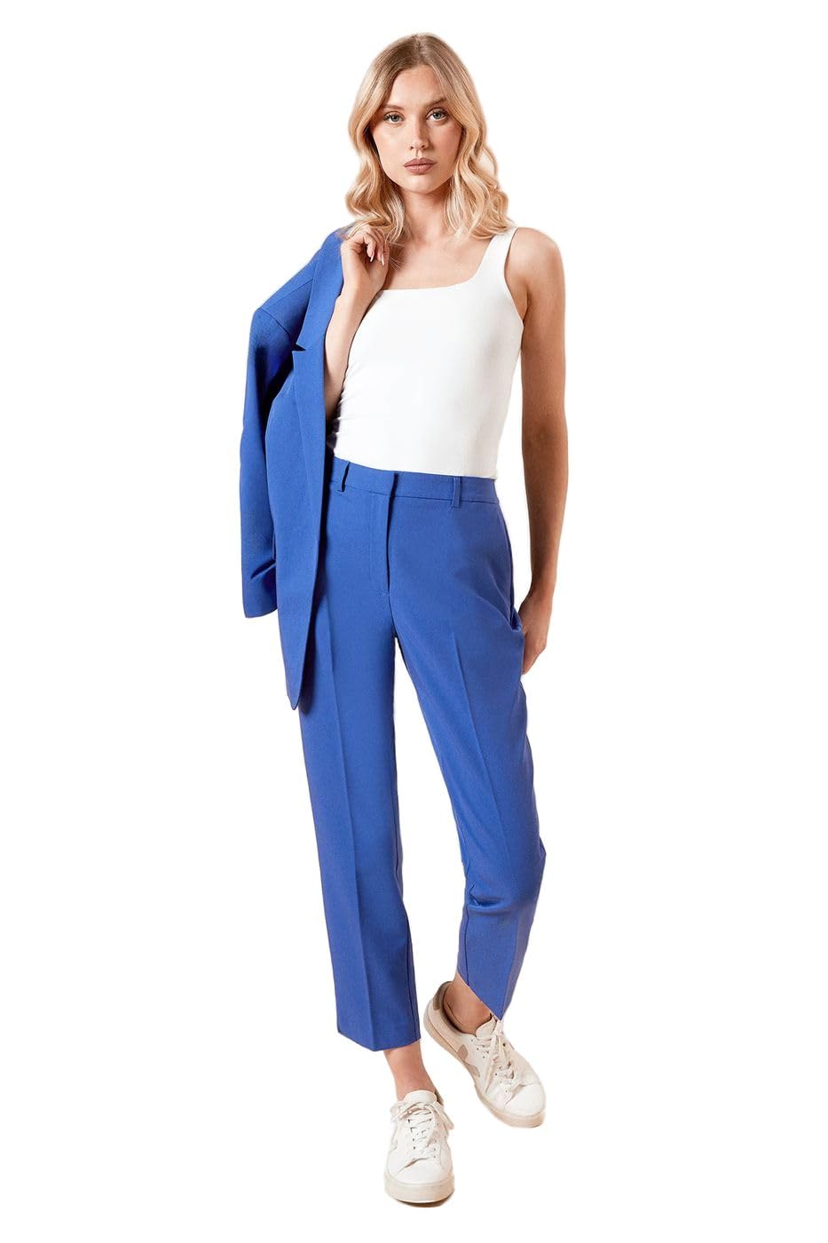 Dorothy Perkins Women's Cobalt ’S Ankle Grazer Trousers