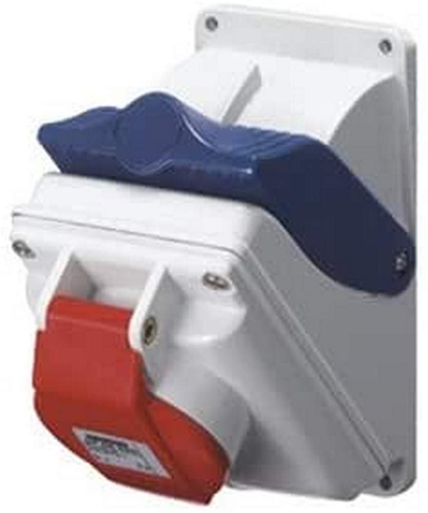 Prise triphasée Gewiss GW66475 boîtier IP55 pour machine 400V