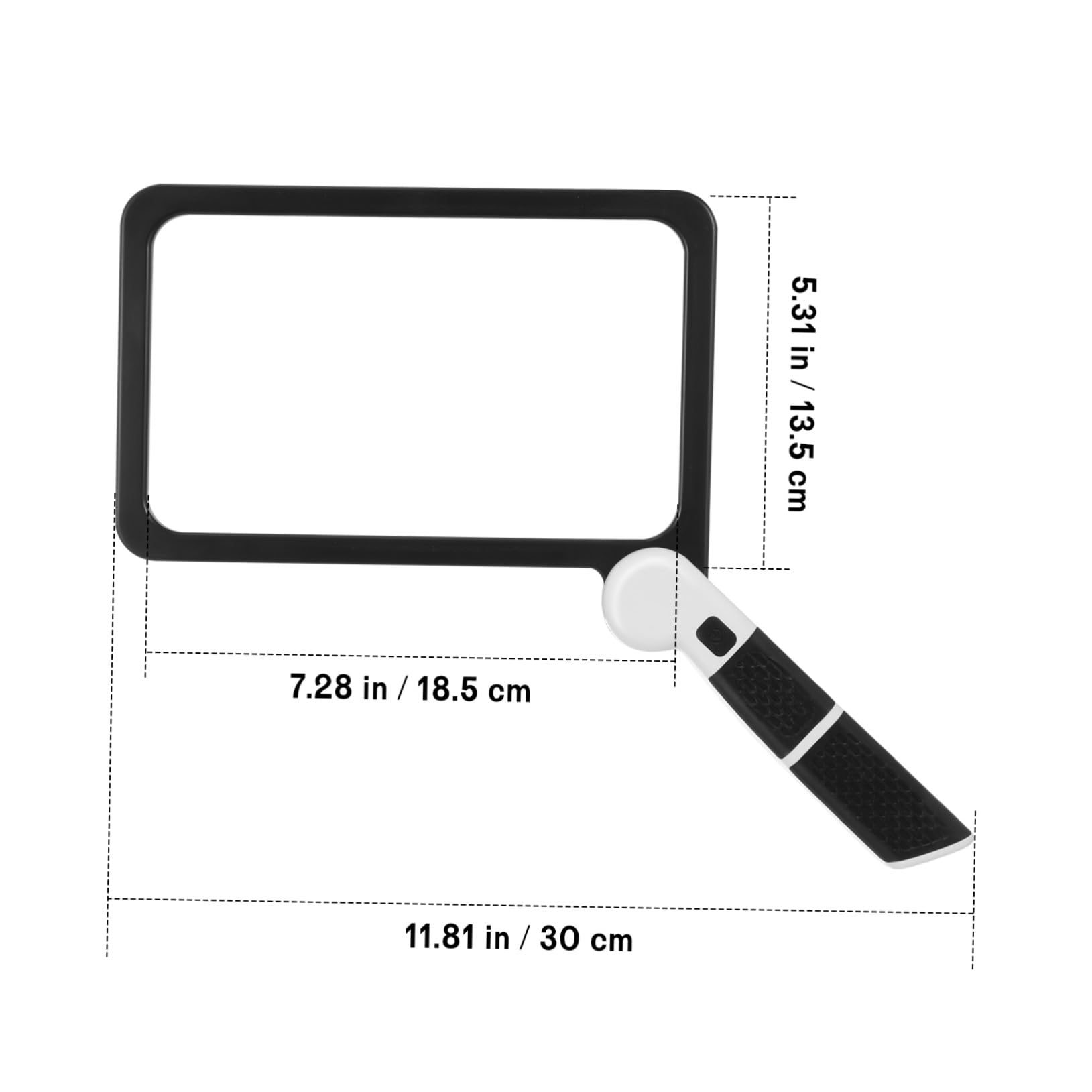 Loupe de Lecture Rectangulaire 5X Pliante pour Lecture Quotidienne