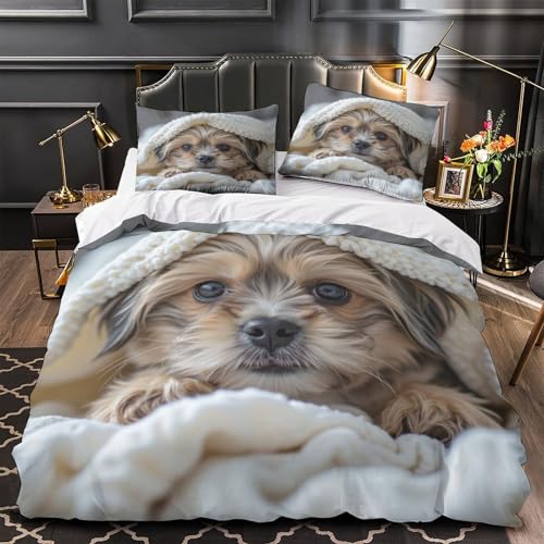 Housse de couette Super King résistante et confortable imprimée panda 3D - 2