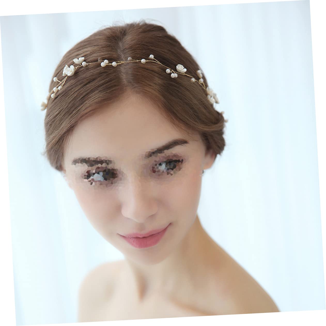 FRCOLOR 3stücke Blumenkronen-haarband Für Braut Elegantes Haaraccessoire Für Hochzeiten Und Verlobungen Anpassbar Für Jede Frisur Langer Blumenhaarschmuck