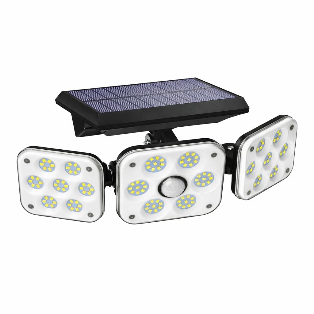 WIDEWINGSS Outdoor Solar Light, Solar Light with Motion Sensor Ip65 Waterproof 138 Led Outdoor Solar Floodlight 3 Heads for Garden (1)-image-46