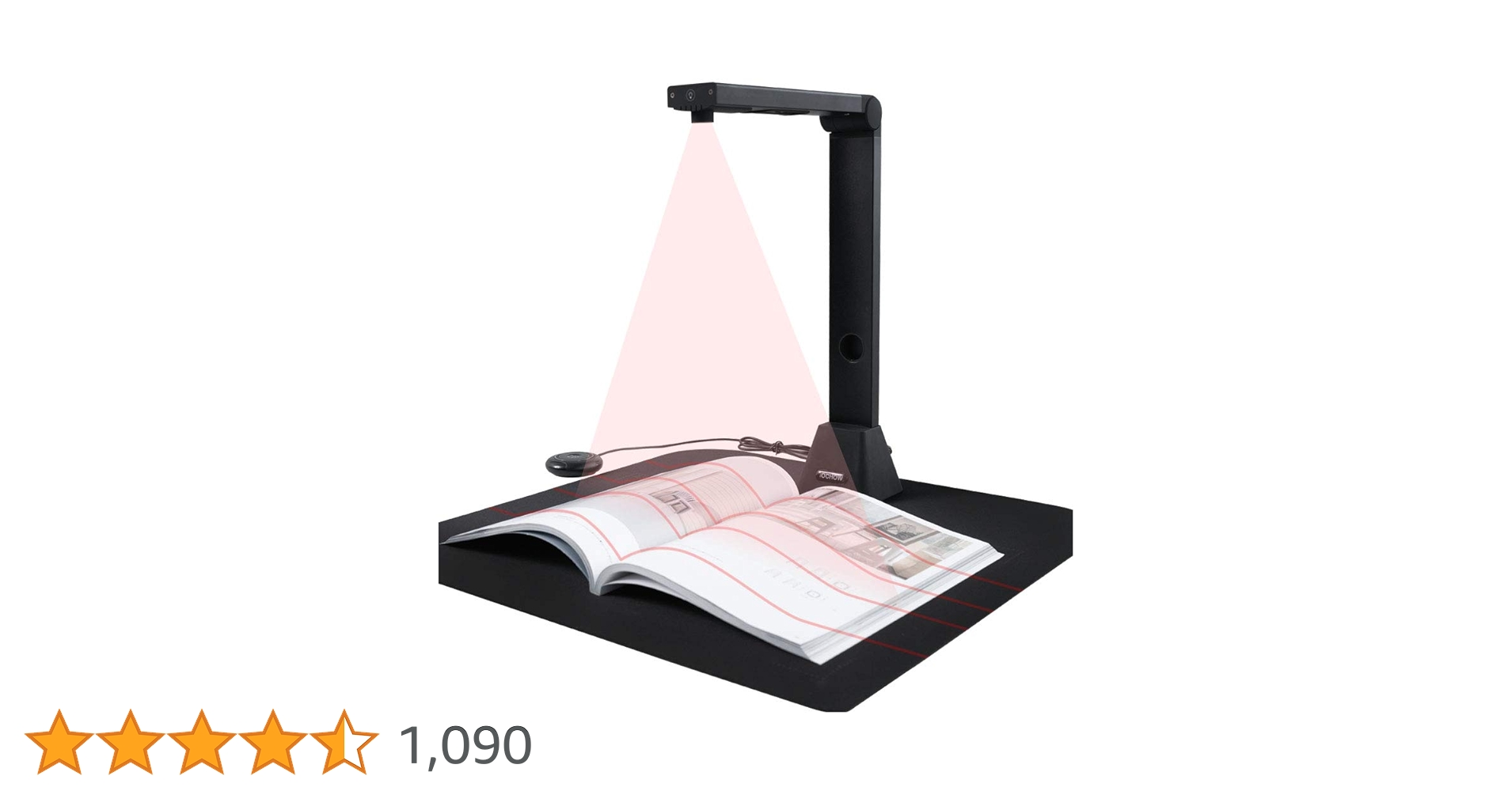 ドキュメントスキャナー ブックスキャナー2300万画素 Amazon | iOCHOW ブックスキャナー ドキュメントスキャナー