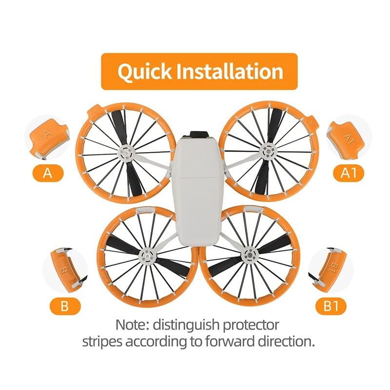 Protection d'hélice 360 degrés et train surélevé drone Flip