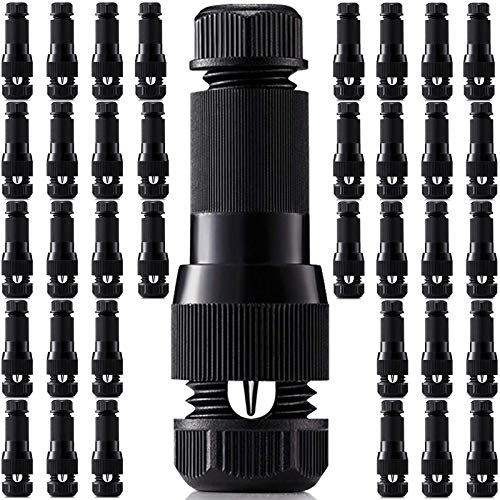 SNNplapla 36Pcs Low Voltage Wire Connector Outdoor Connector for Landscape Lighting 12-14 Gauge Cable Work with Malibu Paradise Moonray Wire Lights Connectors for Graden,Yard