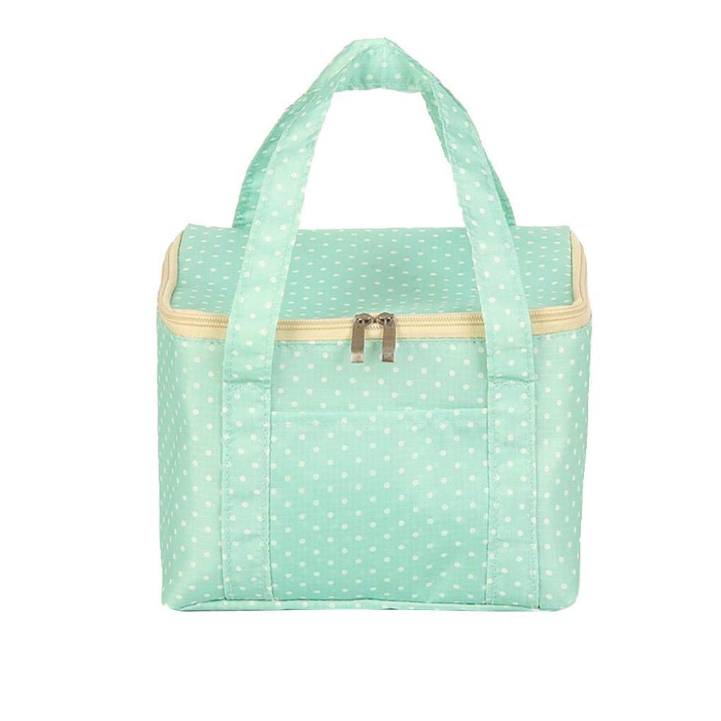 CONNECTWIDE Reusable Polka Dots Insulated Lunch Bag Sturdy Box Tote Picnic Carry Case for Men, Women, Adult, Kid, School and Work.(1Pc) (Pink) (B07JY6XBMW) Amazon Price History, Amazon Price Tracker