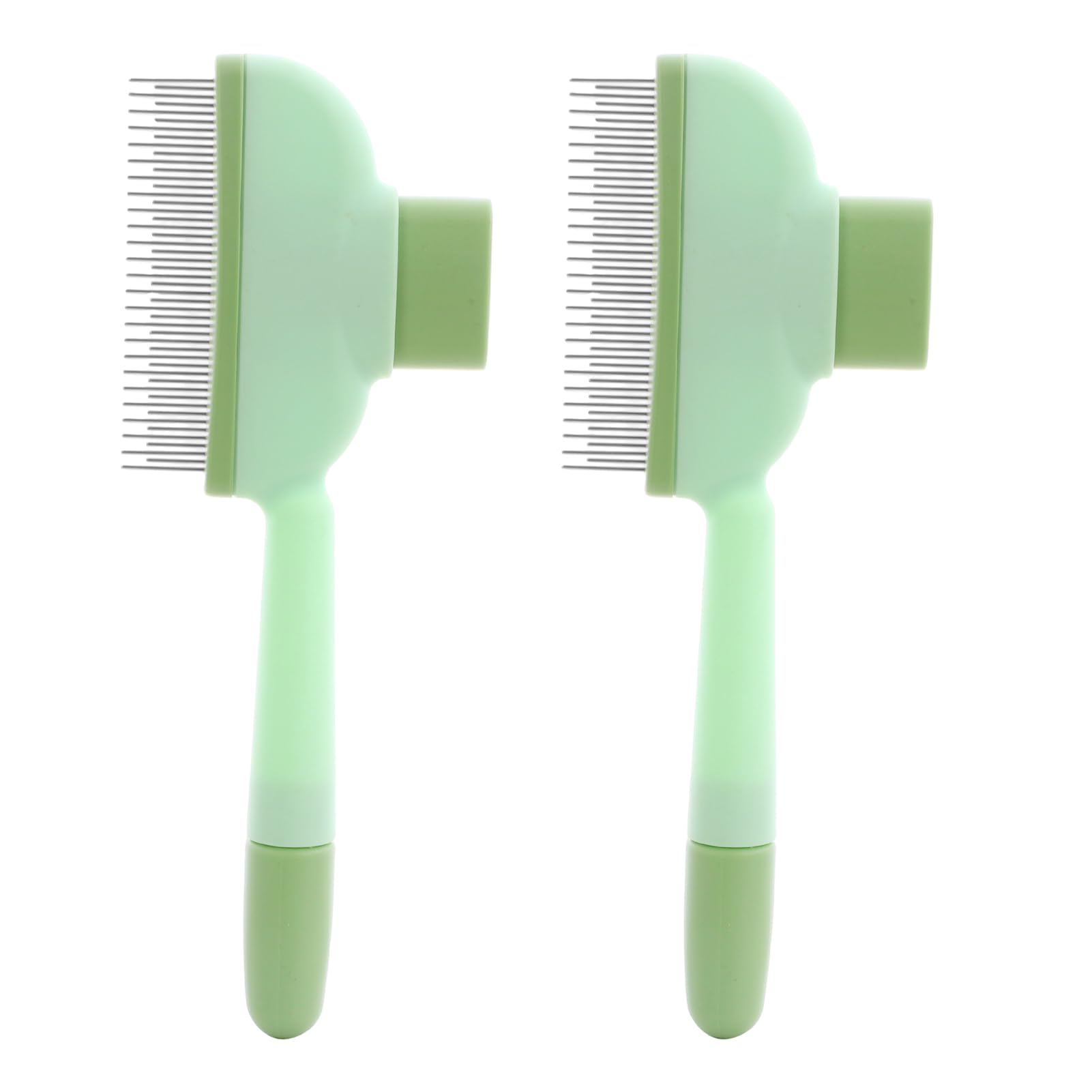 Brosse pour Chat avec Dents arrondies en métal pour Un Entretien en Douceur, Peigne Puces Chat et Peigne Anti Puces pour Chat, pour Toilettage Doux de Brosse Chat Poil Court