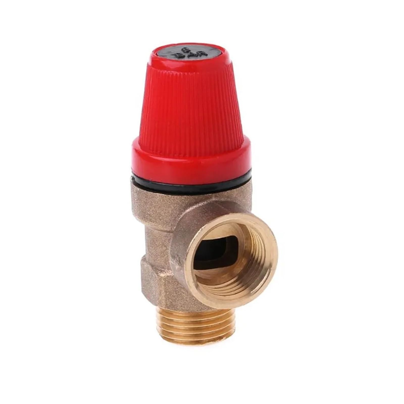 1Pc 1/2 "BSPBrass Valvola di Sicurezza Scarico Interruttore di Scarico for Scaldabagno Solare Filo Interno ed Esterno(Color:G_4 BAR)