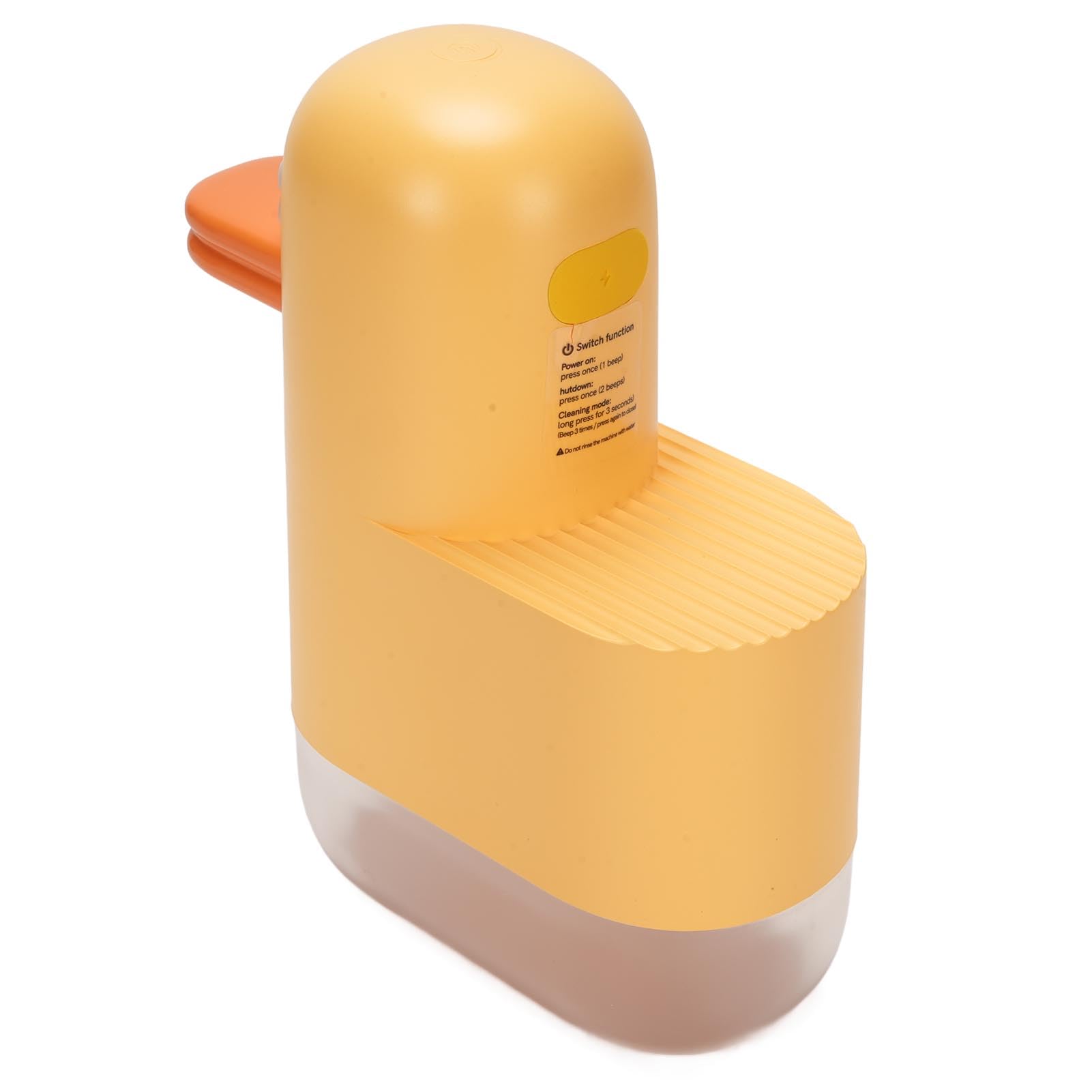 Dispenser Automatico di Sapone Schiumogeno Design Carino a Forma di Anatra per Bagno e Pompa per Liquidi Ricaricabile Touchless da 350 Ml (Stile 2)