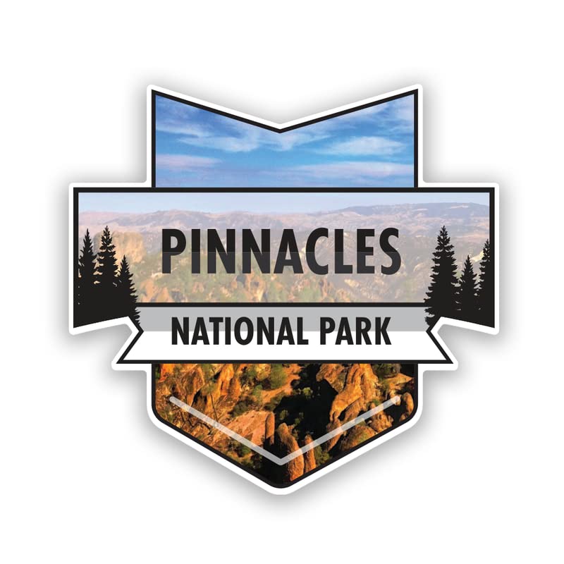 Image of Pinnacles National Park Magnet | 4.7-Inch by 4.5-Inch | 2-Pack | 30 MIL Heavy Duty Magnetic Material | MPD957