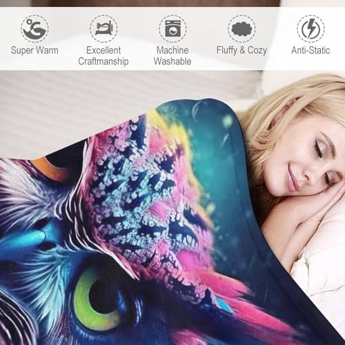 Couverture de canapé Hibou pour protéger et réchauffer le salon