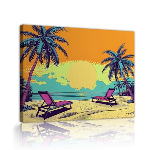 Impression de plage style vacances pour réveiller le décor de la chambre