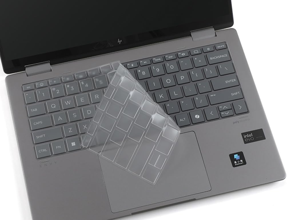 CaseBuy Keyboard Cover for 2025 2024 HP Envy 2-in-1 14-FA 14-fc 14-fa0013dx 14-fa0023dx fa0033dx 14z-fa000 14-fc0023dx 14-fc0013dx 14t-fc000, HP Envy x360 2-in-1 Laptop 13-bf 13t-bf Series 13.3"