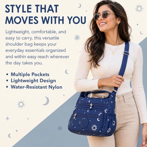 Image of MOCA Womens Nylon Crossbody Sling Bag for Women - Lightweight, Durable, Stylish Shoulder Bag for Teens, Women Office, Travel & Everyday Use
