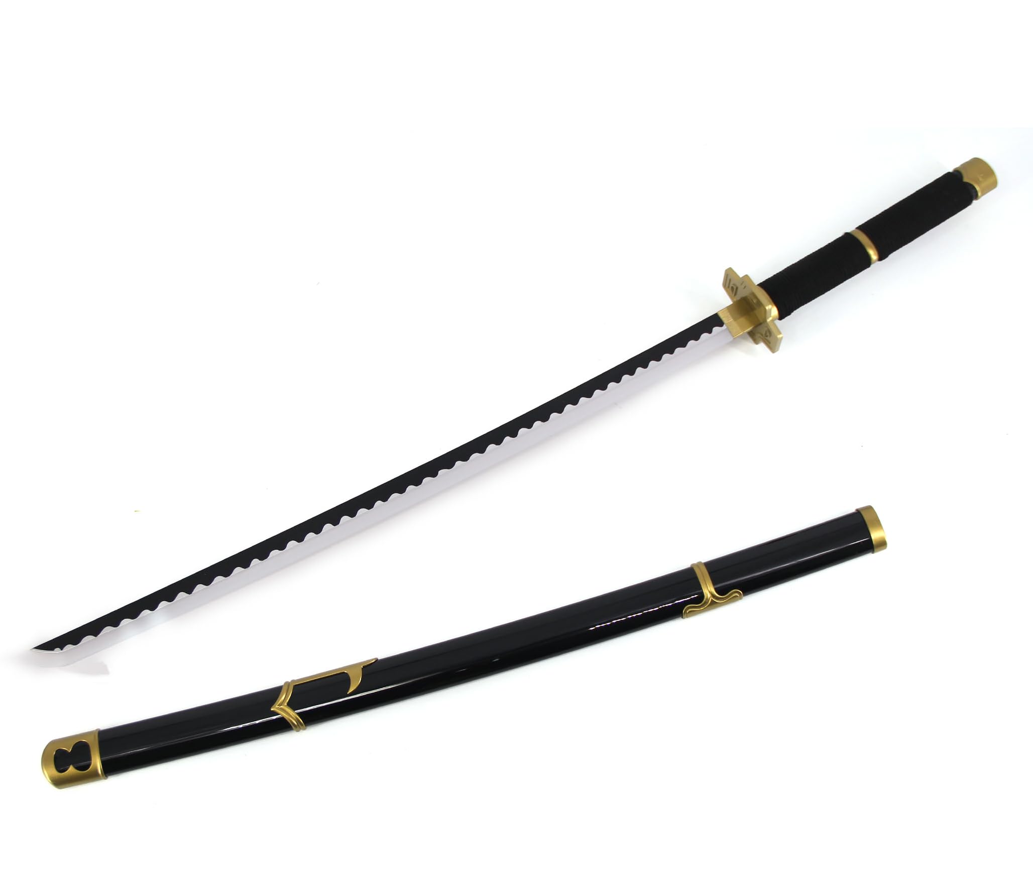 Cosplay Prop Replica One Piece Shusui LED Light Up Sword USB C Rechargable 40 Inch Wood & Plastic (Yubashiri)