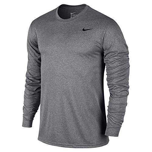 Nike Mens Legend 2.0 Long Sleeve Dri-Fit Training Shirt Carbon Heather/Black 718837-091 Size Small