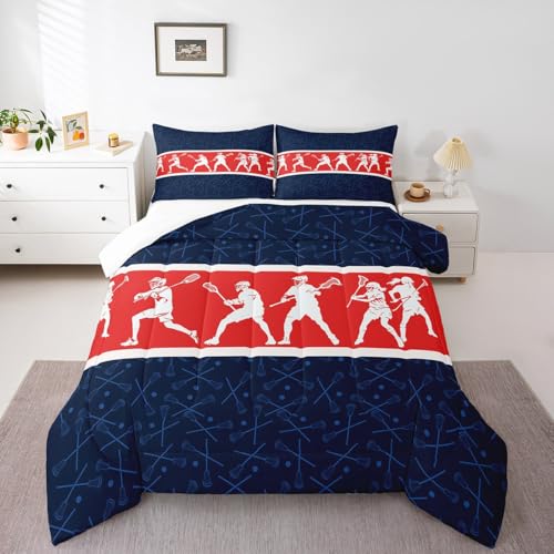 Image of Feelyou Lacrosse Comforter Set King Size 3Pcs for Kids Adults