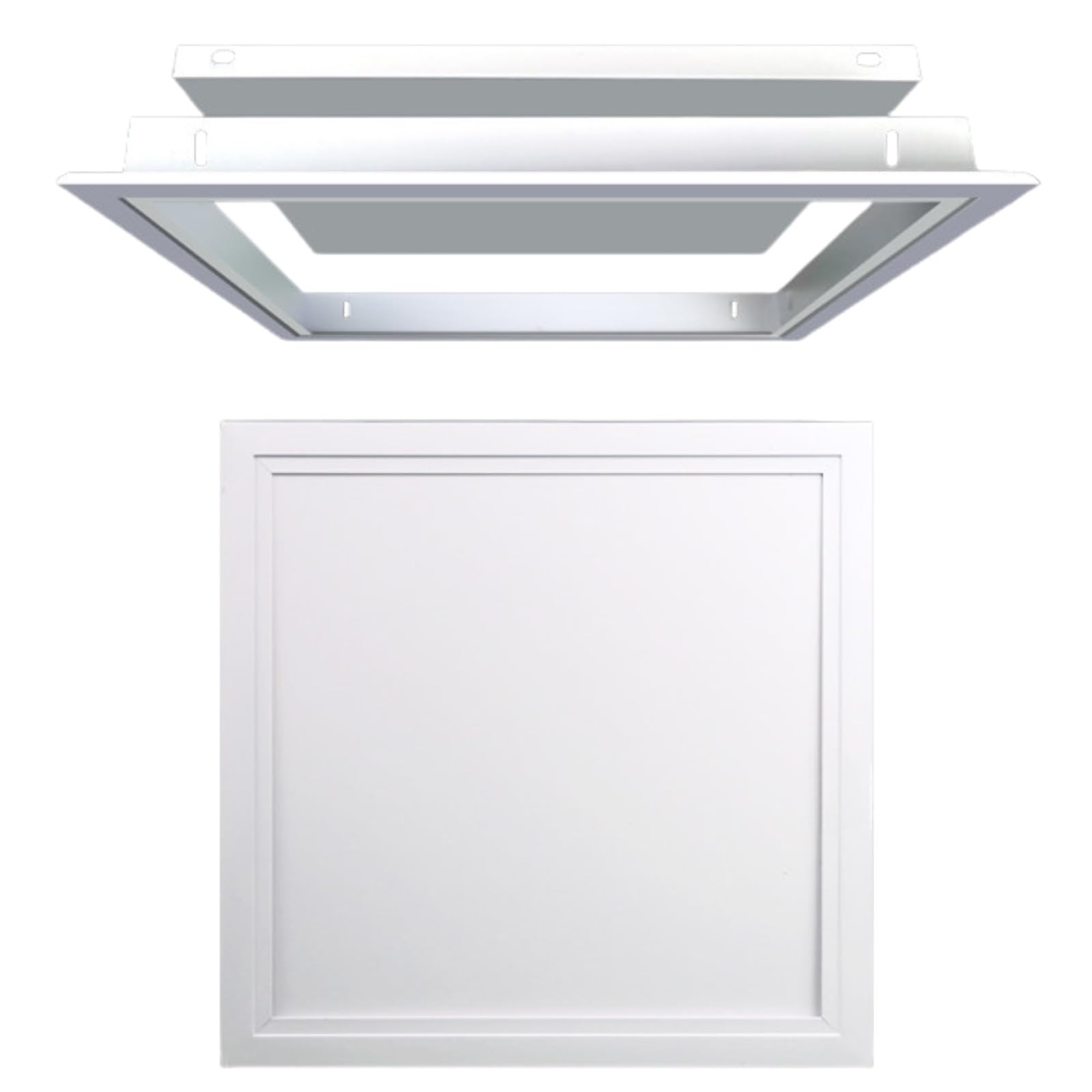 Aluminium Access Panel 300x300mm Ceiling Inspection Hatch, Detachable Lift-Off Door for Drywall, Flush Fit Service Point Cover for Plumbing & Electrical, White(White,45x70cm)