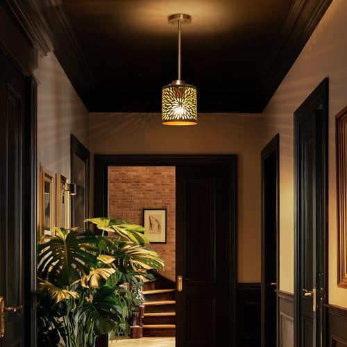 ALUCSET Bronze Gold Pendant Lights Kitchen Island, 2 Pack with Plug in Cord - image 3